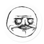 Me gusta round sticker