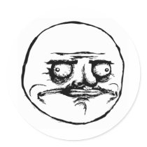 Me gusta round sticker