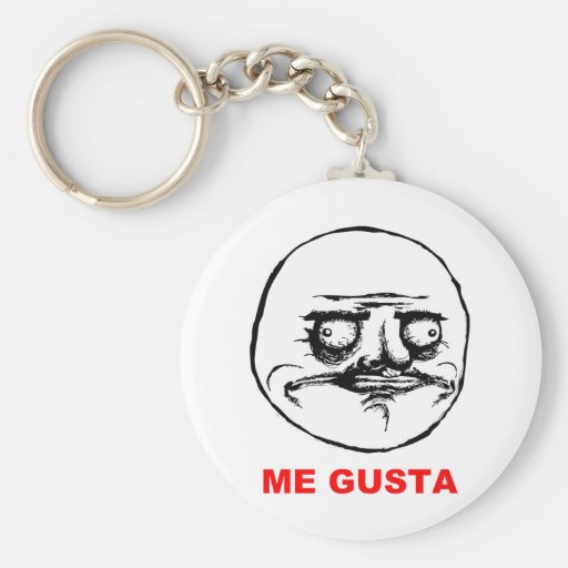 Me Gusta (text) Keychain