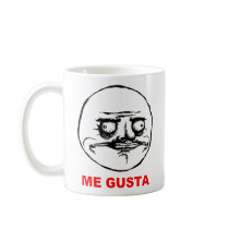 Me Gusta (text) Mugs