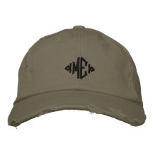 ME Logo Distressed Cap Embroidered Hat