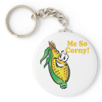 Me SO Corny  corn  cob Key Chain
