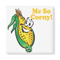 Me SO Corny  corn  cob Refrigerator Magnet
