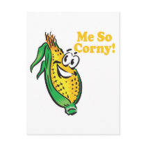 Me SO Corny  corn  cob Post Card