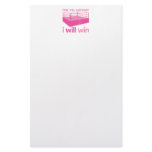 Me Vs. Cancer stationery