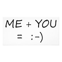 Me & You Cute design! Picture Card