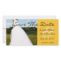 Meadow Bride Save The Date Photo Card