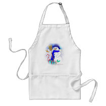 Meadow Snowman Apron