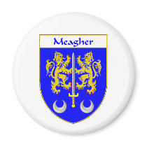 Meagher Coat of Arms/Family Crest Magnet