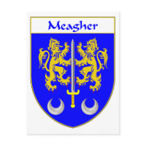 Meagher Coat of Arms/Family Crest Post Cards