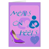 Meals on Heels! Breastfeeding Design Card