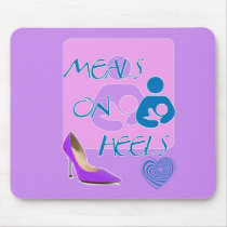 Meals on Heels! Breastfeeding Design Mouse Mat