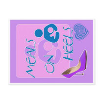Meals on Heels! Breastfeeding Design Post Card
