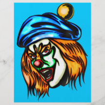 Mean Evil Clown Custom Flyer