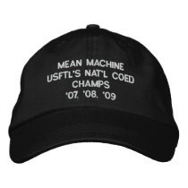 MEAN MACHINE USFTL'S NAT'L COED CHAMPS'07, '08,... BASEBALL CAP