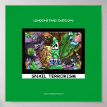Mean Snails Funny Londons Times Cartoon Poster