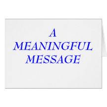 MEANING MESSAGE:  INCARCERATION 7 CARD