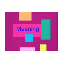 Meaning Plum Stretched Canvas Print