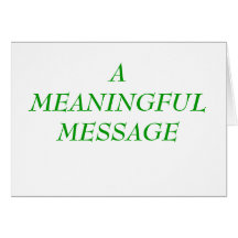 MEANINGFUL MESSAGE:  PEER PRESSURE/BULLYING 4 CARD