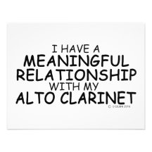 Meaningful Relationship Alto Clarinet Personalized Announcements