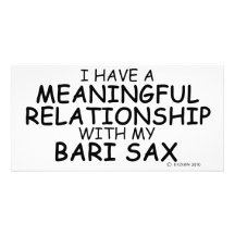 Meaningful Relationship Bari Sax Photo Greeting Card