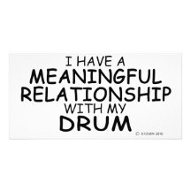 Meaningful Relationship Drum Personalized Photo Card
