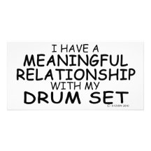 Meaningful Relationship Drum Set Personalized Photo Card