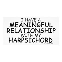 Meaningful Relationship Harpsichord Personalized Photo Card