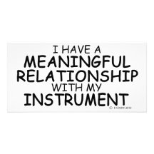 Meaningful Relationship Instrument Customized Photo Card
