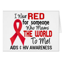 Means The World To Me 2 AIDS Greeting Card