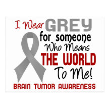 Means The World To Me 2 Brain Tumour Postcard