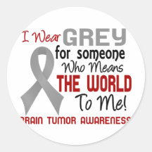 Means The World To Me 2 Brain Tumour Stickers