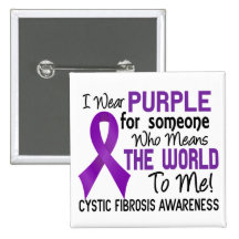 Means The World To Me 2 Cystic Fibrosis Buttons