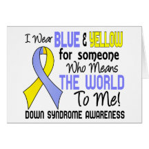 Means The World To Me 2 Down Syndrome Greeting Card