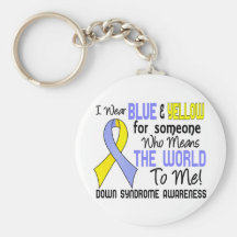 Means The World To Me 2 Down Syndrome Keychains