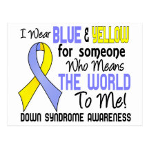 Means The World To Me 2 Down Syndrome Post Card