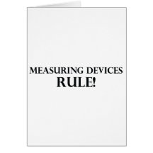 Measuring Devices Rule Greeting Cards