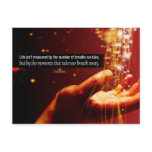 Measuring Life Postcard