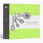 Measuring spoons heart recipe cookbook binder