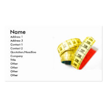 Measuring tape business card template