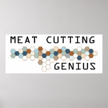Meat Cutting Genius Poster