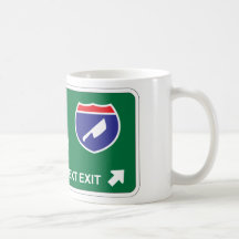 Meat Cutting Next Exit Coffee Mug