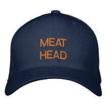 "MEAT HEAD" embroidered on cap Baseball Cap