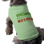 Meat Is Murder - Anti-Meat Pet Tee