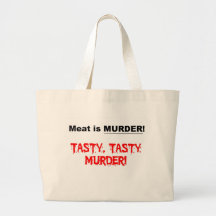 Meat is Murder Canvas Bags