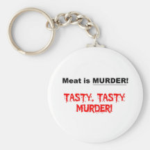Meat is Murder Keychain