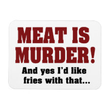 Meat Is Murder Rectangle Magnets
