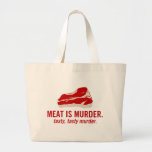 Meat is Murder, Tasty Murder Tote Bags