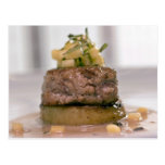 Meat Presented with onion Post Cards
