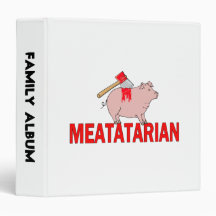 Meatatarian Forever Vinyl Binder